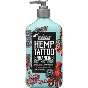 Malibu Tan Hemp Tattoo Enhancing Body Moisturizer, 18 fl. oz. (Pack of 2)